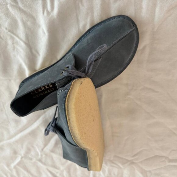 Rare Clarks Desert Trek - light blue suede - US Men's 8 - Picture 4 of 6
